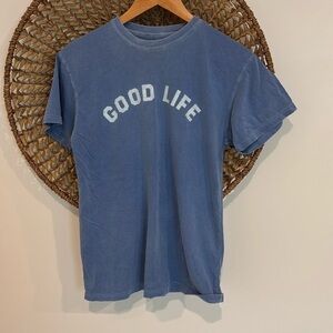 Blue 'Good Life' T-Shirt size small